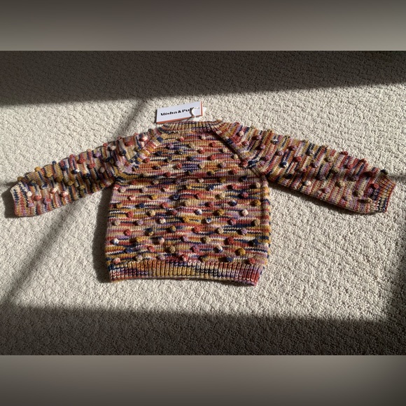 Misha & Puff | Popcorn Merino Wool Cardigan | Solstice Space Dye | 18-24M - Picture 2 of 6